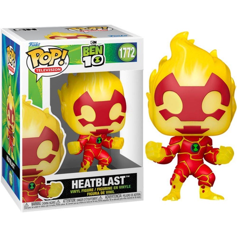 Funko POP! Television Cartoon Network Ben 10 Heatblast Vinyl Figure (12.4 cm) - Image 2
