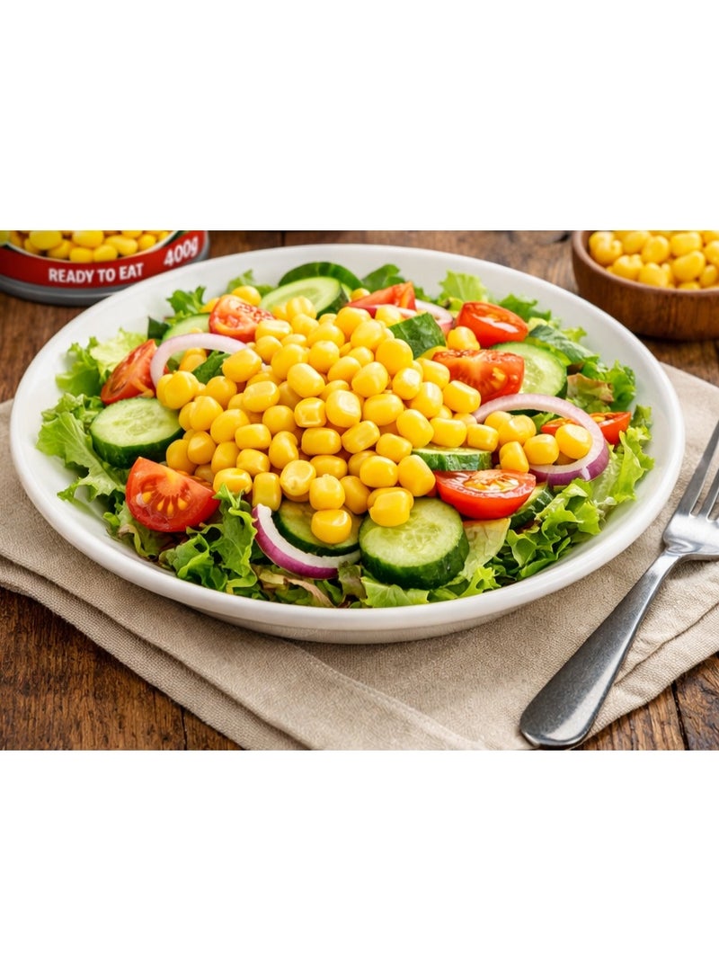 AQUA PREMIUM Sweet Corn easy open 400grams Pack of 4 - Image 3