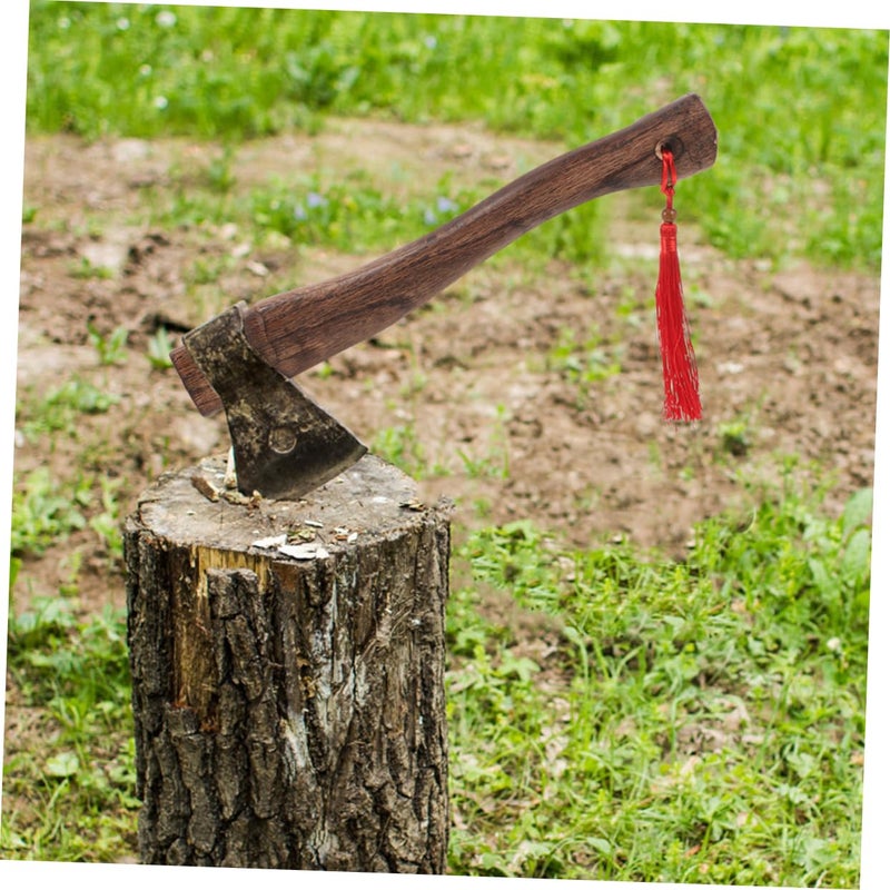 Solid Wood Axe Replacement Handle Ergonomic Outdoor Camping Hatchet - Image 4