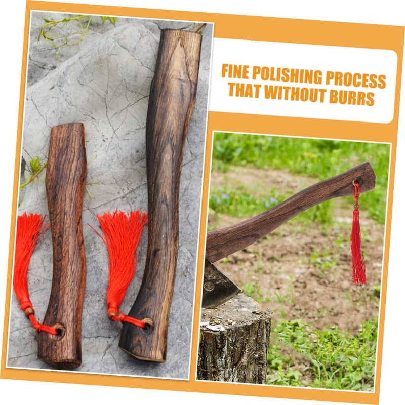 Solid Wood Axe Replacement Handle Ergonomic Outdoor Camping Hatchet - Image 5