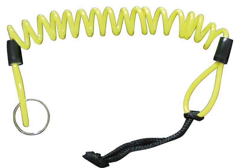 Urban URBAN 1.2M4 Cable Reminder Wound with Brake Ring, More Adaptable, Universal Reminder for Motorcycle Lock Disc Helmet Scooter Bike Scooter, Yellow  - Image 1