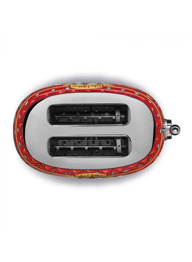 Smeg Dolce & Gabbana 2 Slice Toaster - 50's Retro Style 2 Slices 950 W TSF01DGUK Multi-Colour - Image 4