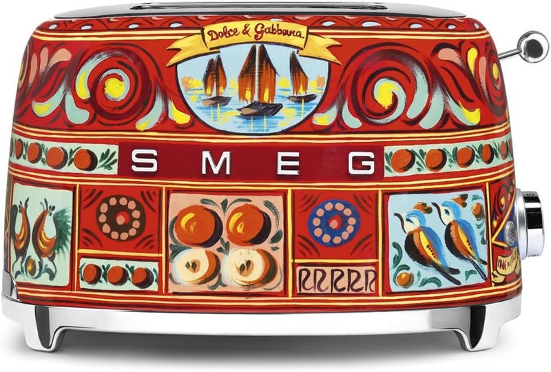 Smeg Dolce & Gabbana 2 Slice Toaster - 50's Retro Style 2 Slices 950 W TSF01DGUK Multi-Colour - Image 1
