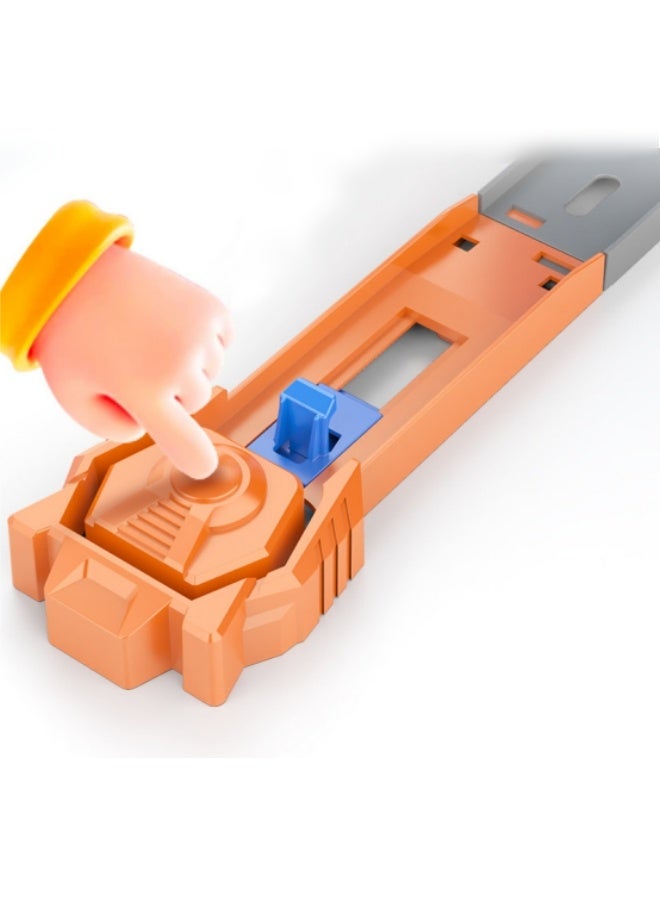 ألعاب سباق السيارات للأطفال، مجموعات سباق السيارات ذات الفتحات، مجموعة سباق سيارات، مجموعات سيارات مجمعة يمكنك تجميعها بنفسك، مع حلقات تشويق 360 درجة وسيارتين، مسار سباق للأطفال من سن 3 سنوات فما فوق، ألعاب سباق السيارات هدية للأولاد والبنات وأعياد الميلاد والكريسماس - Image 5