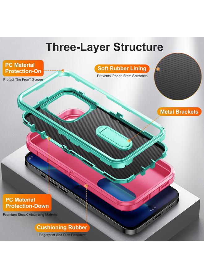 Zaboon Case For iPhone 12 Pro Max 3 in 1 Rugged Holder Phone Case - Image 4