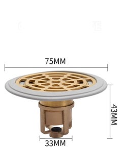 General Drain Defense Kit - 2 Piece Odor Resistant Floor Drain with Removable Filter Cover |Shower Drain Hair Catcher |Prevents Plumbing Clogs |Ideal for Drain Pipes ≥ 1.3’ Diameter  - Image 2