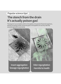General Drain Defense Kit - 2 Piece Odor Resistant Floor Drain with Removable Filter Cover |Shower Drain Hair Catcher |Prevents Plumbing Clogs |Ideal for Drain Pipes ≥ 1.3’ Diameter  - Image 4