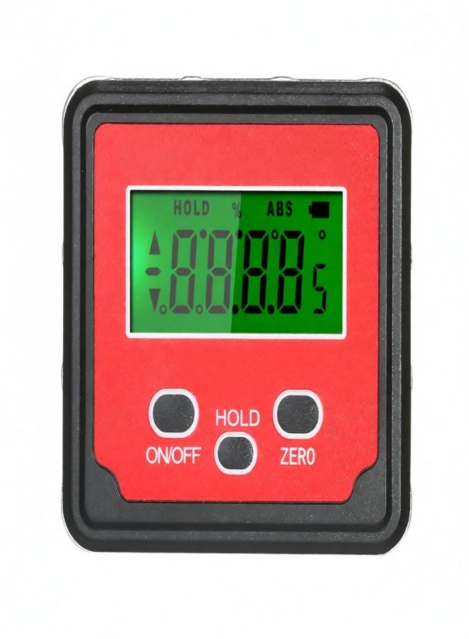 جيمريد مقياس زاوية صندوق المستوى من GemRed، جهاز قياس الزاوية الرقمي، مقياس الميل، قاعدة مغناطيسية - Image 1