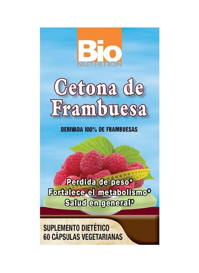 Bio Nutrition - 100 Percent Natural Raspberry Ketone 60 Capsules - Image 1