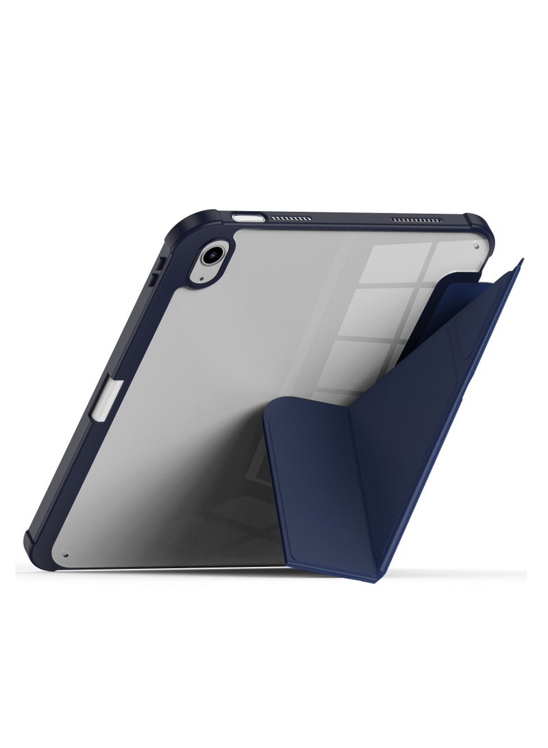 تيرا كفر ايباد تيرا الجيل العاشر10 /2022 مع حامل قلم ذكي غطاء ذكي رفيع بمسند ازرق/شفاف - Image 2