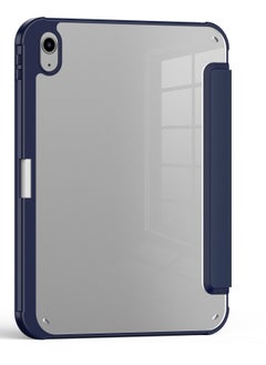 Terra Cover for iPad Terra 10th Generation / 2022 with smart pen holder, slim smart cover with kickstand, blue/transparent  - Image 3