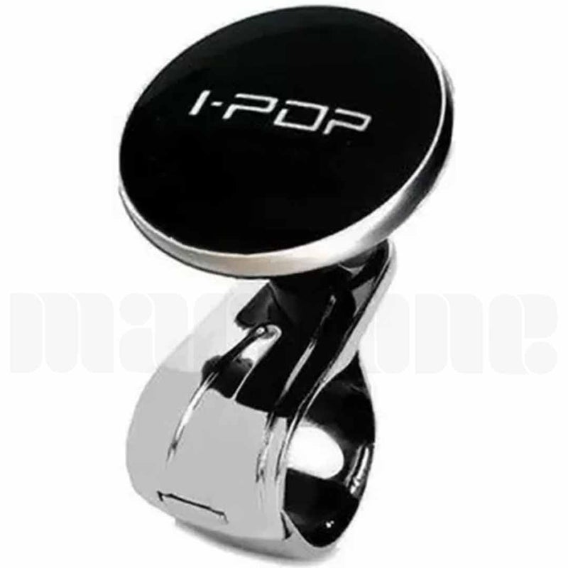 Marrone Universal Car Steering Wheel Rotator/Streering Holder/Silicone Power Handle for All Cars Steering Wheel Knob Metal Bearings, Suitable for Most Cars, Trucks (I-Pop (Silver Ring)) - Image 1