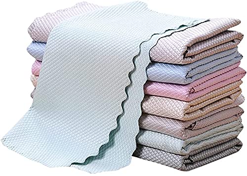 P Plus Fire P Plus Fire Streak Free Miracle Cleaning Cloth Nanoscale StreakFree Cloths Reusable LintFree Absorbent Towels Washable Microfiber Cleaning Cloth for Glasses Pack of 10 