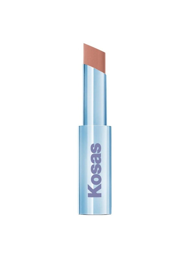 Kosas Wet Stick Sheer Glossy Lipstick _Heatwave - Neutral Pink Beige - Image 1
