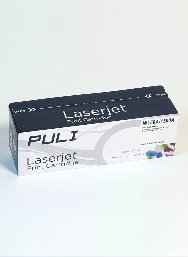 PULI LaserJet Toner Cartridge W1500A (150A) - Black Ink Compatible with HP LaserJet M111 and M141 Series - Image 3