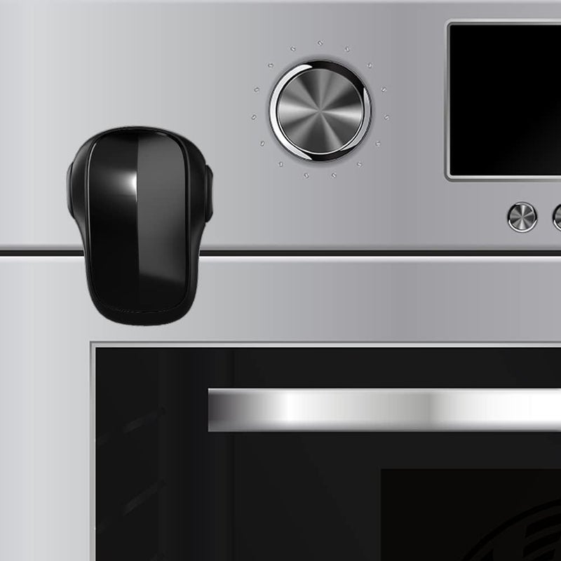 Moonybaby Childproof Oven Door Lock, Child Safety Oven Front Lock(ONLY for Flat Surface), Heat-Resistant, No Tool Needed, Jet Black - Image 1