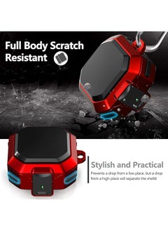 Armor Case Cover For Samsung Galaxy Buds Pro Galaxy Buds Live Galaxy Buds 2 Case Cover With Security Lock Hard Rugged Pc Shockproof Case Cover With Keychain Straps Red - pzsku/Z20AE832B580719947675Z/45/_/1740929540/e37fdd8d-49a9-4930-be32-c1d4ec32630c