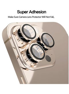 Generic Camera Lens Protector for iPhone 16 Pro/iPhone 16 Pro Max , HD Tempered Metal Glass Camera Screen Protector Cover Film Accessories, Bronze  - Image 2