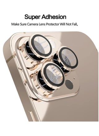 Camera Lens Protector for iPhone 16 Pro/iPhone 16 Pro Max , HD Tempered Metal Glass Camera Screen Protector Cover Film Accessories, Bronze - view 2