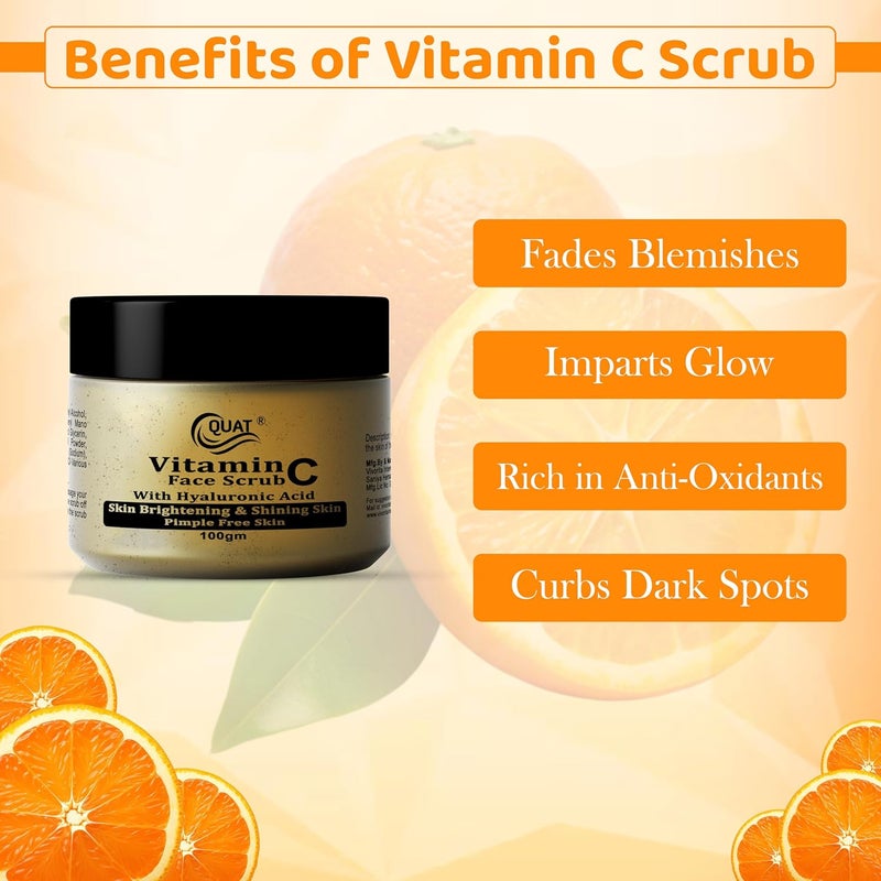 Quat Vitamin C Face Scrub 100gm - Image 3
