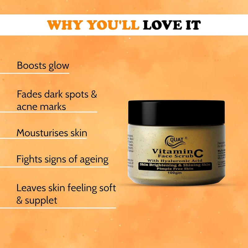 Quat Vitamin C Face Scrub 100gm - Image 4