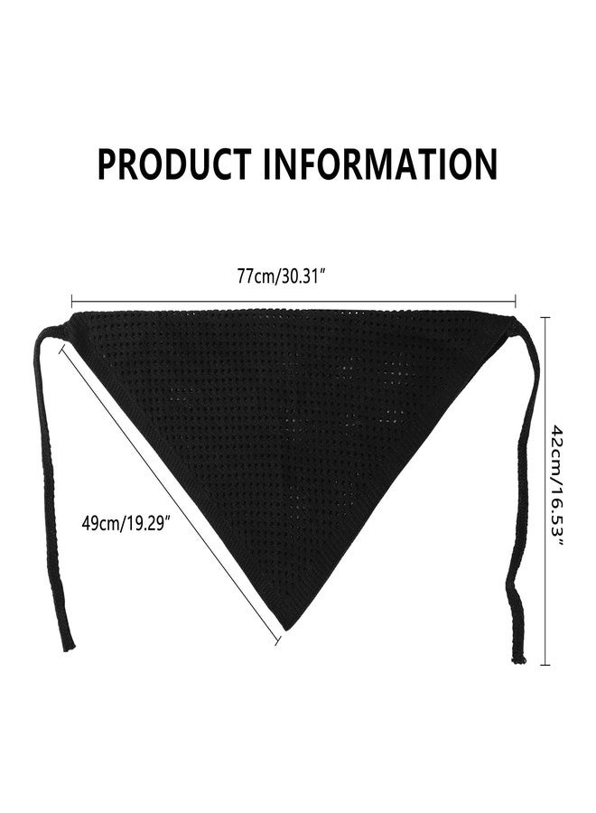 DOCILA Black Knit Hair Cover Beanie Women Warm Knitting Square Head Wrap Scarf Knitted Neck Collar Hoods Lightweight - Image 5