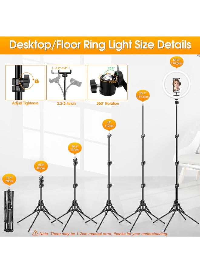 12'' Ring Light with Tripod Stand & Phone Holder - Image 4