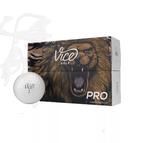 Vice Golf Vice Pro White Golf Balls (One Sleeve (3 Golf Balls)) - Image 1
