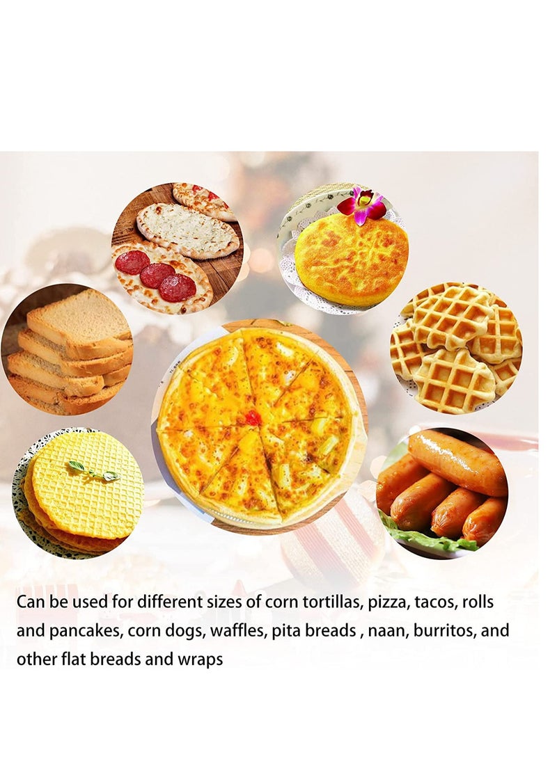 Tortilla Warmer, 80cm Insulated and Microwaveable Food Cooler Bag, Fabric Pouch Keeps Warm,  Holder for Corn u0026 Flour All Occasions, TWO SIDED! (1Pack) - Image 3