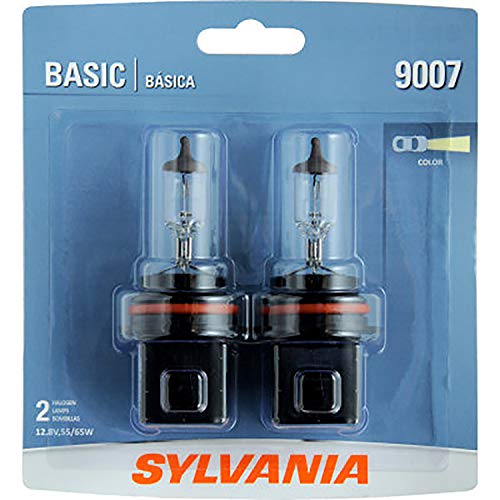 SYLVANIA 9007.BP2 9007 Basic Halogen Headlight Bulb, 2 Pack - Image 1