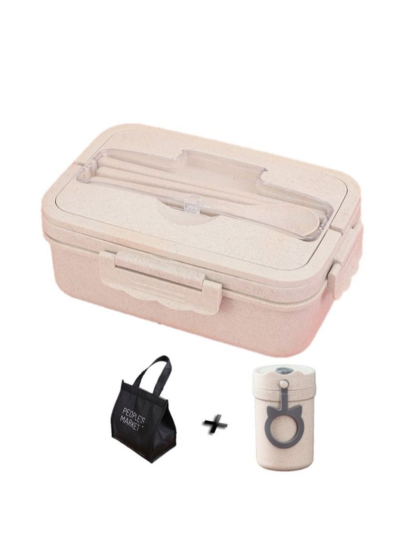 Bluejw Lunch Box Kids, Bento Box Adult Lunch Box, Lunch Containers For Adults/Kids/Toddler,1000/1500Ml-3 Compartment Microwave & Dishwasher & Freezer Safe,BPA Free  - Image 1