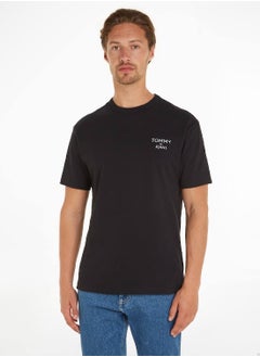 Men's Signature Tonal Logo Embroidery T-Shirt -  Pure cotton, Black - pzsku/Z20AF0D9244CDF9E73EBFZ/45/_/1723744041/a3369a41-6506-4a30-8771-32b605113cda