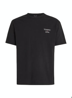 Men's Signature Tonal Logo Embroidery T-Shirt -  Pure cotton, Black - pzsku/Z20AF0D9244CDF9E73EBFZ/45/_/1723744045/37018755-bbc0-40ae-b80b-edbe99186108