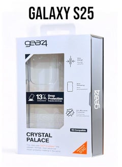Gear4 Shockproof Samsung Galaxy S25. mobile cover, anti-scratch protection cover that supports MagSafe wireless charging, made of high-quality thermoplastic polyurethane - Clear  - Image 4