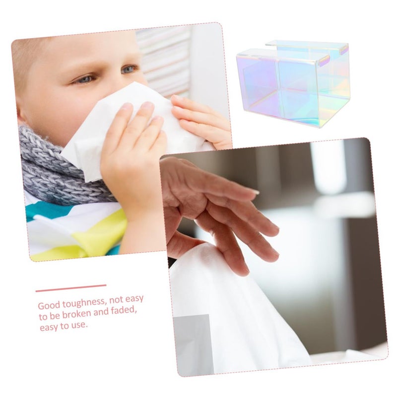 Modern Square Tissue Box Cover Sturdy Easy Open Storage - Image 5