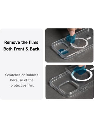 Clear Magnetic Case for iPhone 15 Pro Max, [MagSafe Compatible] Crystal Clear Shockproof Soft TPU Protective Cover, Supports Magnetic Car Mount & Wireless Charging - view 4