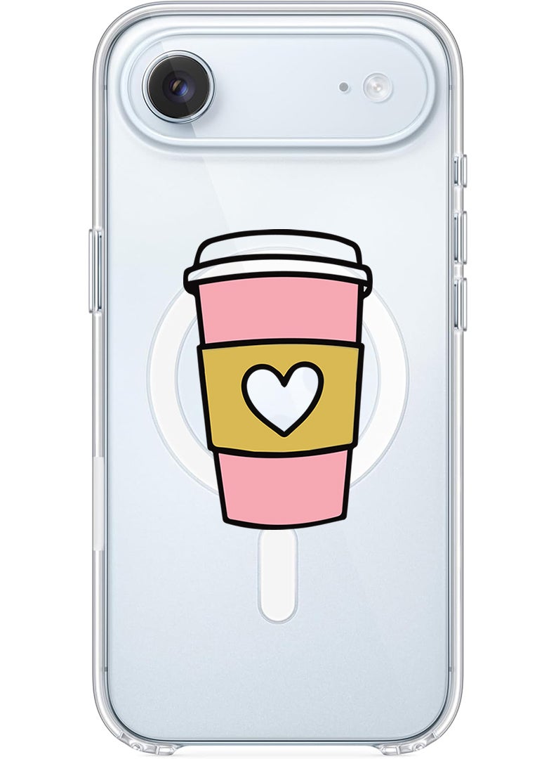 Theodor Magnetic Case for Apple iPhone 17 Air Compatible with MagSafe Wireless Charging, Shockproof Phone Bumper Cover - Coffee Mug - Image 1