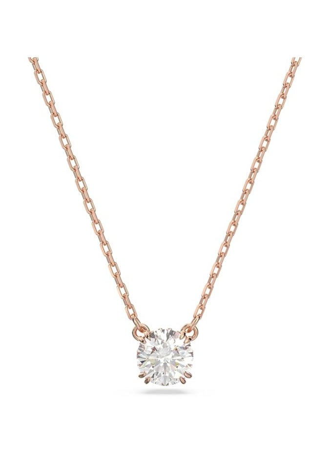 SWAROVSKI - Swarovski Stilla pendant
Round cut, White, Rose gold-tone plated - Image 1