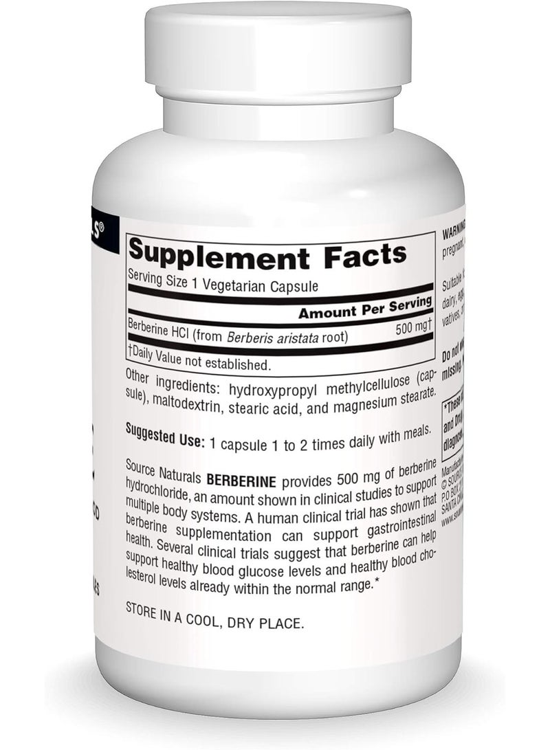 Source Naturals Berberine Vegetable Capsule, for Gastrointestinal Support 60 Vegetarian Capsules - Image 2