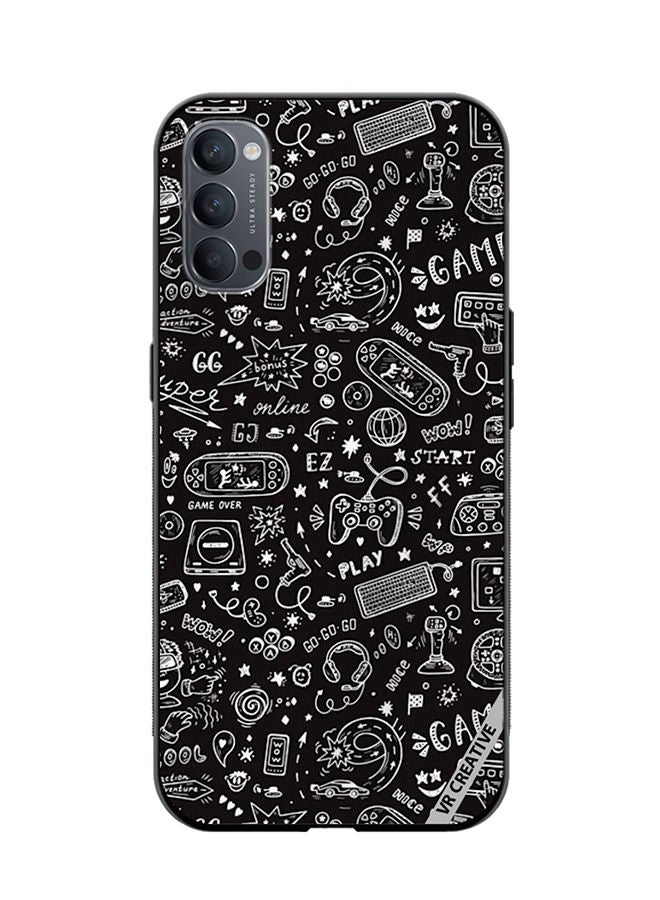 VR CREATIVE Protective Case Cover For Oppo Reno4 Pro 5G Layer Design Multicolour - Image 1