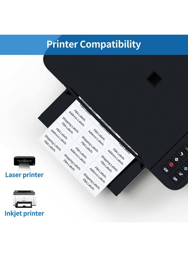 BESTEASY - 30-Up 100 Sheets 1" X 2-5/8" Address Shipping Labels For Laser And Inkjet Printers, Fba Product Labels (3000 Labels) - Image 1