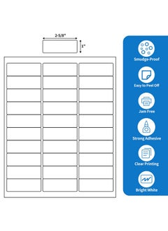 BESTEASY 30-Up 100 Sheets 1" X 2-5/8" Address Shipping Labels For Laser And Inkjet Printers, Fba Product Labels (3000 Labels)  - Image 2