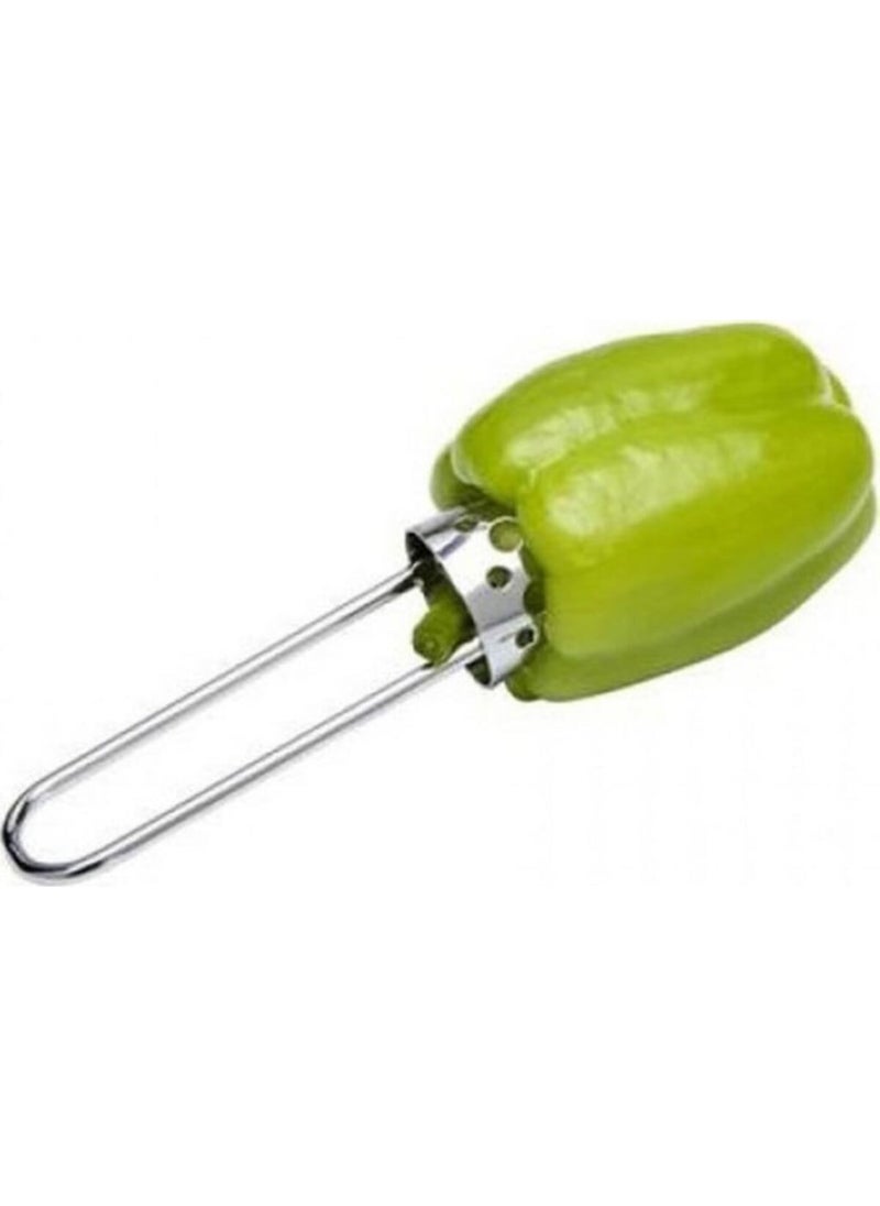 Easyso Practical Stuffed Pepper and Zucchini Cutter Metal Vegetable Cutter  - Image 2