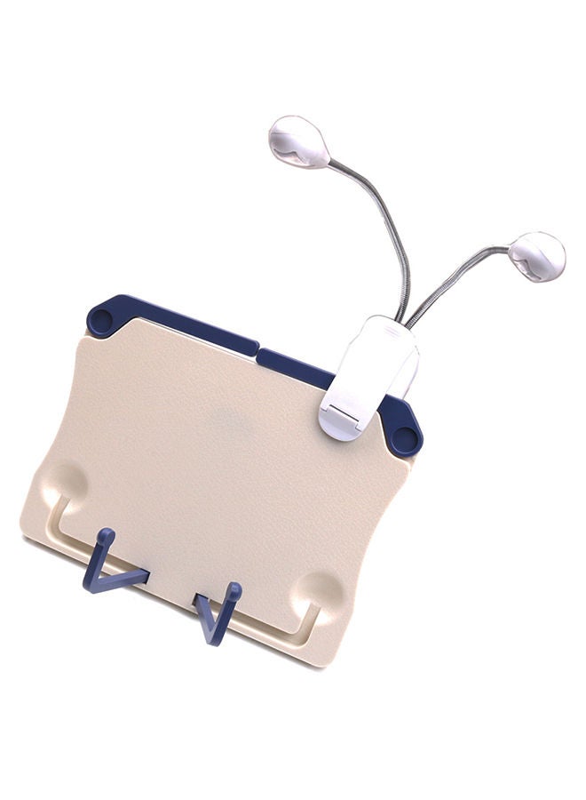 نيبمينينت حامل أوراق موسيقية قابل للطي مع مصباح بمشبك وكابل - Image 2