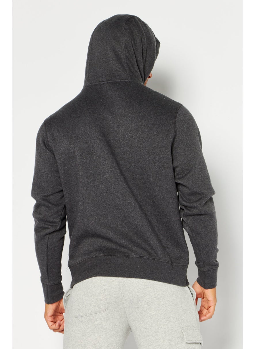 DKNY Sport Men Regular Fit Training Hoodie, Grey  - Image 4