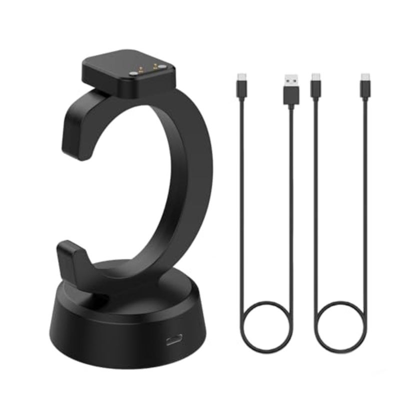 Charger Stand for Cosmo JrTrack 5/4/3/2/1, Xplora XG02 2 Cables: USB-A and USB-C - Image 1