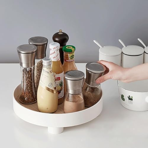 MosQuick® Round Tray for Decoration Makeup Perfume Bathroom Cosmetic Stand Perfume Organizer Dressing Table Organiser Decorative Display Perfect Small Candle Holder for Coffee Table and Home Decor - Image 3