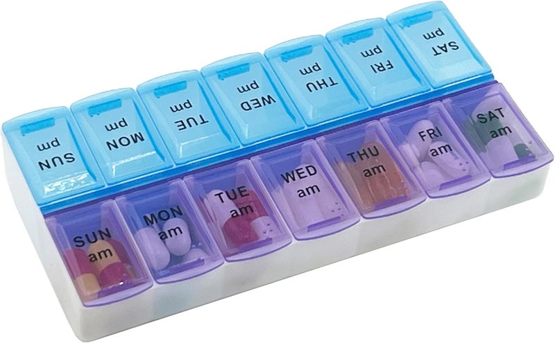 MEDca Weekly Pill Organizer for Adults - BPA Free
