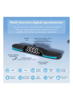 SYOSI SYOSI Digital Speedometer for Car G15, Heads Up Display for Cars with Overspeed Alarm and Digital Speed in MPH KPH, Fatigue Driving Alarm, USB Plug and Play, Suitable for All Car (G15)  - Image 3
