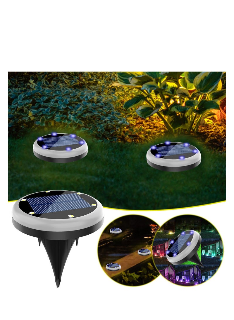 SYOSI أضواء أرضية شمسية، جديدة في 2024 أضواء حديقة شمسية مقاومة للماء، أضواء حديقة مضيئة تحت الأرض معززة، مصابيح شمسية LED مدفونة تحت الأرض، مصباح حديقة للطريق الخارجي - Image 2